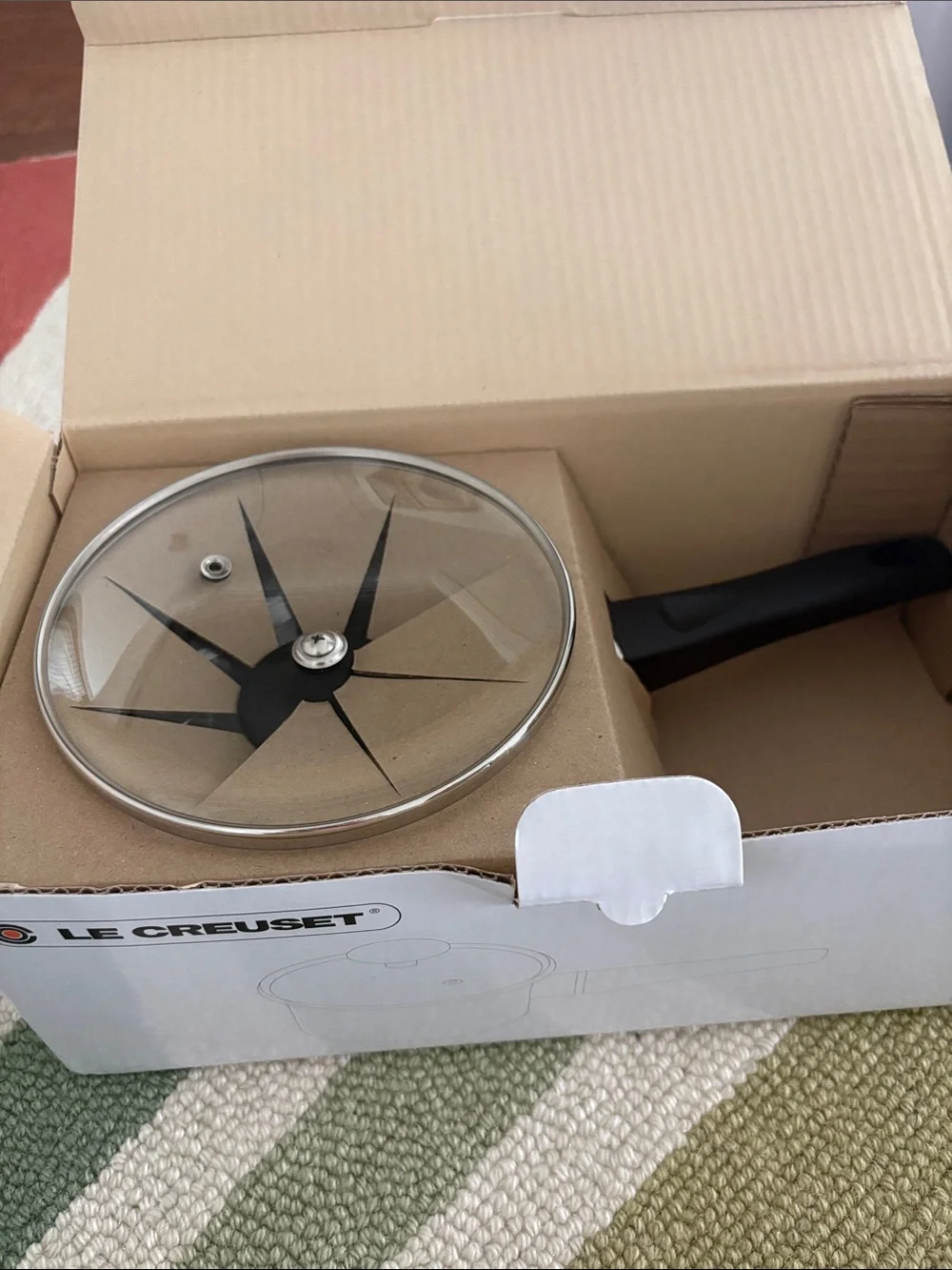 Le Creuset Flame Saucepan with Glass Lid - New in Box